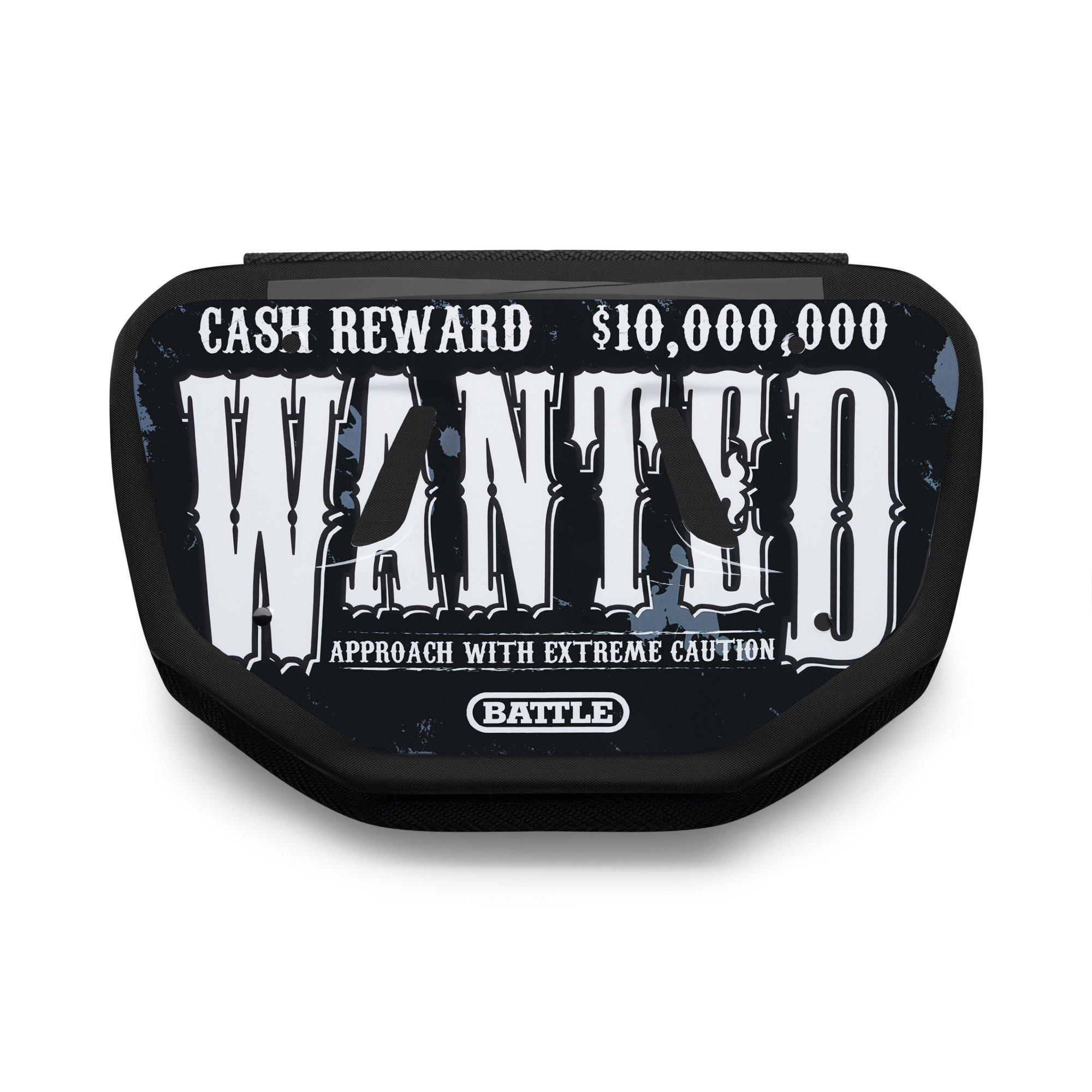 Battle Sports Wanted Chrome Football Backplate